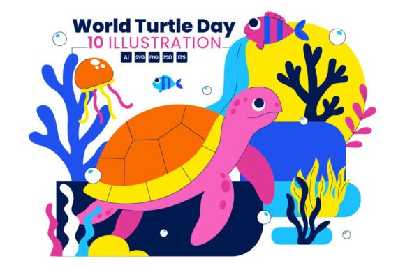 10 World Turtle Day Illustrations: Creative Tools for Environmental Awareness