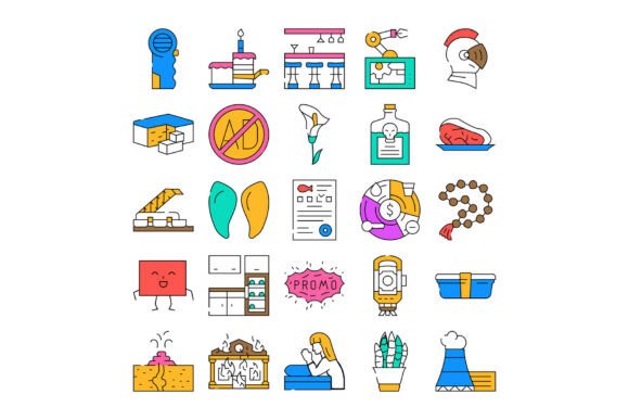 Collection of Various Modern Business and Lifestyle Illustrations: A Versatile Design Resource