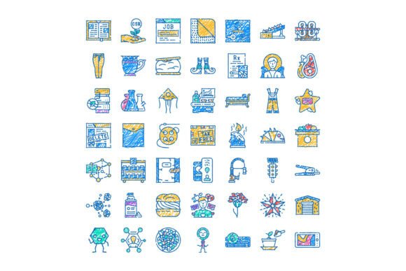 Enhancing Visual Communication with Doodle Icons for Business and Work
