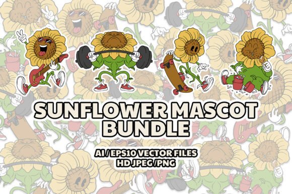 Flower Mascot Collection with Lifestyle: Bringing Brand Identity to Life