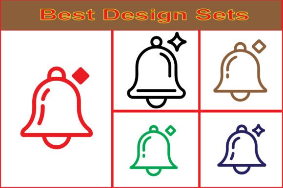 Notification Bell Icon Vector Design Set: Practical Uses for Designers and Creators