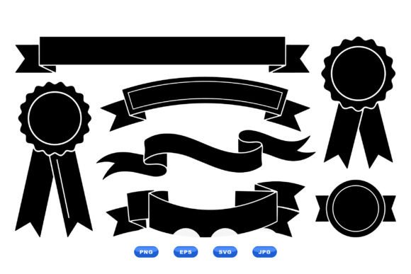 Ribbon Badge Label Clipart Set: A Versatile Design Resource for Modern Visual Projects